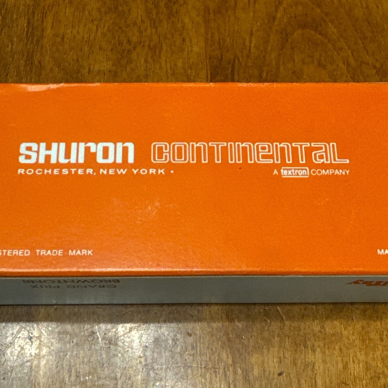 Vintage Men's Shuron Grand Prix Continental SHURAY Sunglasses Brown in Orig. Box