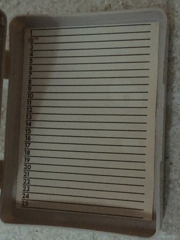 Unbranded Hinged Microscope Slide Box Holds 25 Clean Clean Clean