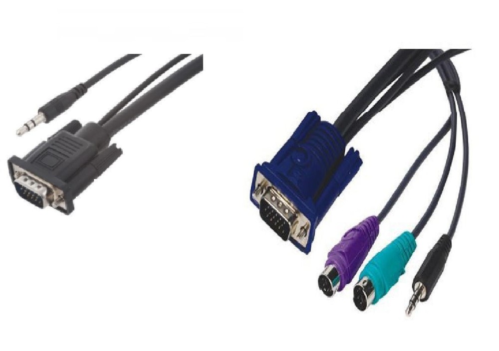 Audio PS2 VGA KVM Cable 1.8m *