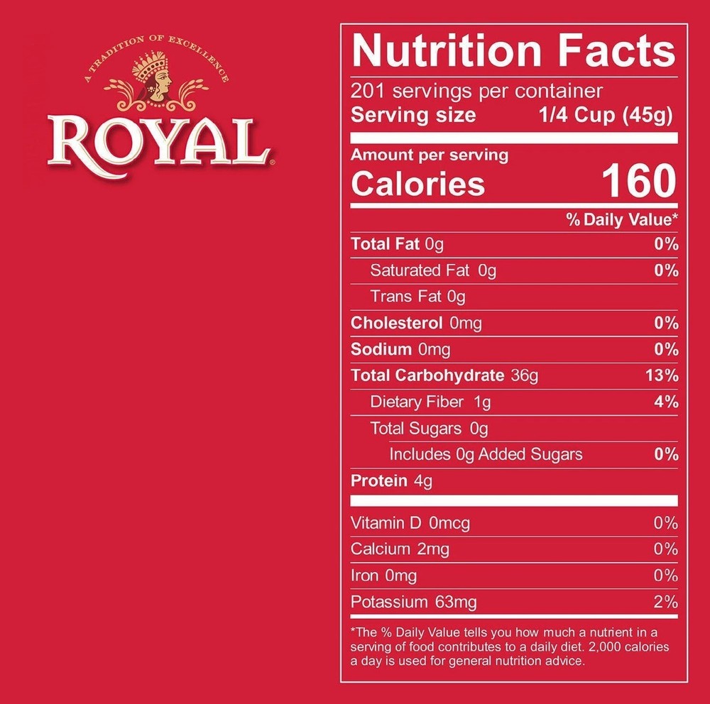 Royal Basmati Rice 20 lbs.