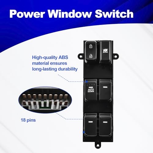 Power Window Master Switch 18 Pins Compatible with Kia Optima 2.0 L 2.4 L 2014