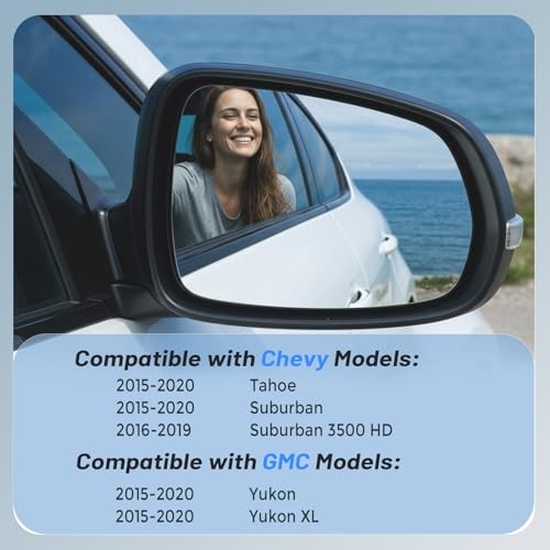 Driver Left Side Mirror Glass - Compatible with Chevy & GMC Driver Side
