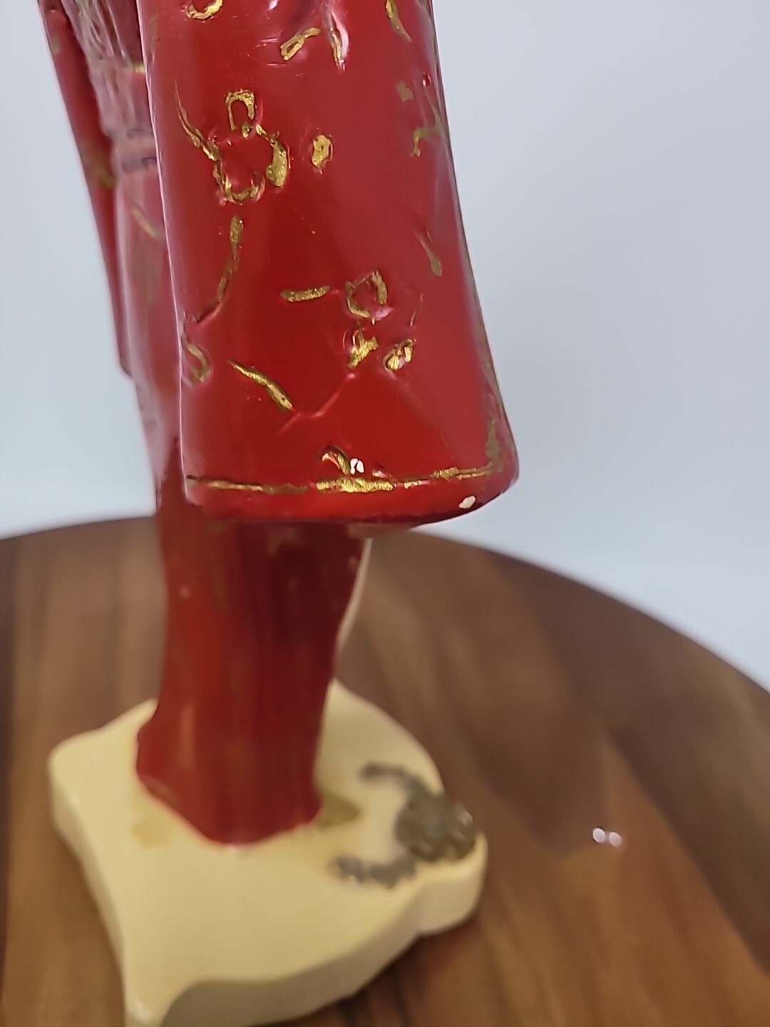 Japanese Asian Chalkware Vintage Two Figurines 12"