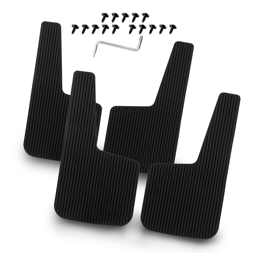 4Pcs For Chevy Express Van Rubber Mud Flaps Splash Guards Mudguard Splashguards