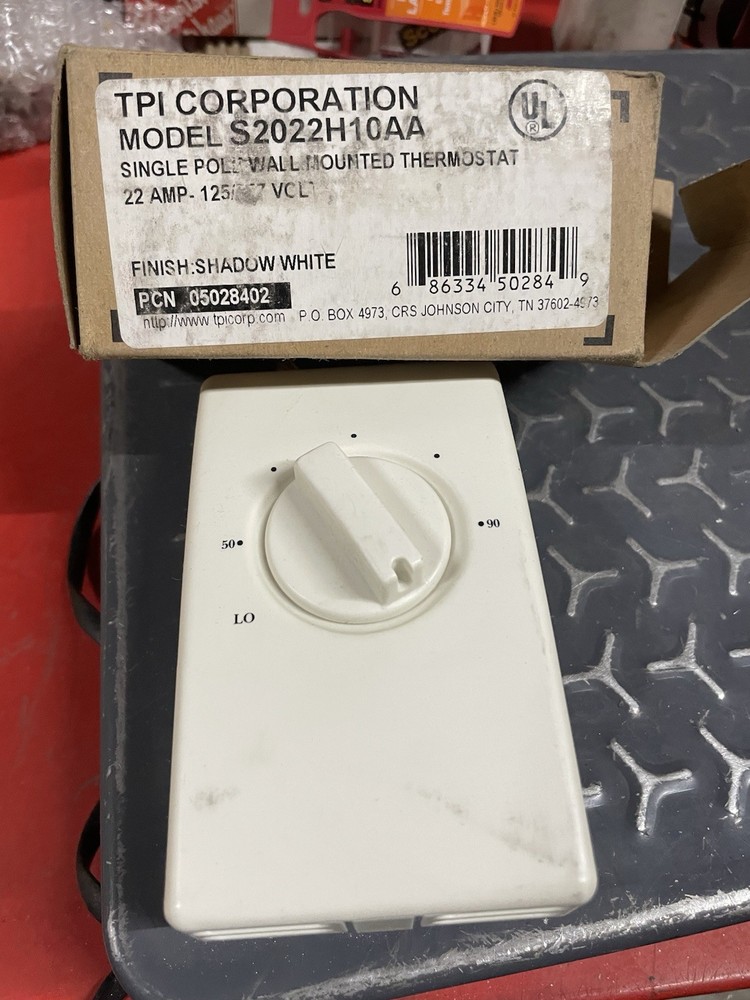 TPI Corp S2022H10AA Single Pole Wall Mounted T-Stat