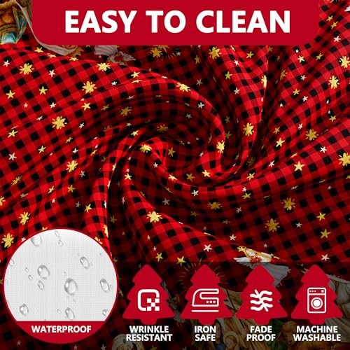 Christmas Tablecloth 60x84 Inch Rectangle, Washable 60" x 84" (Rectangular)