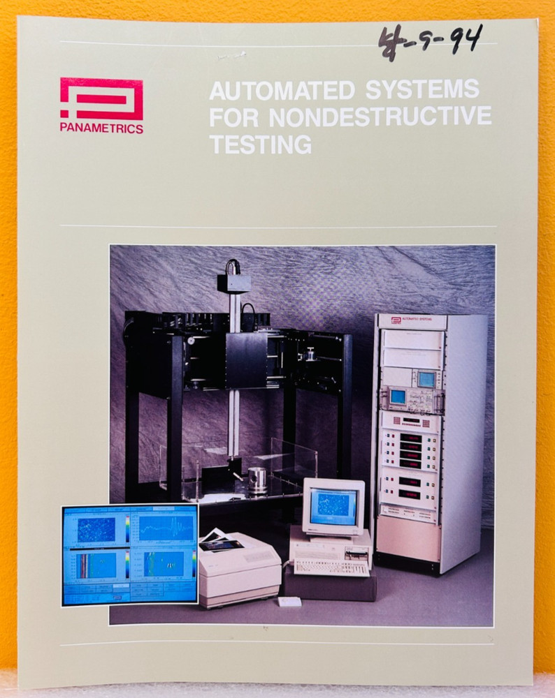 Panametrics 1992 Automated Systems For Nondestructive Testing Catalog.
