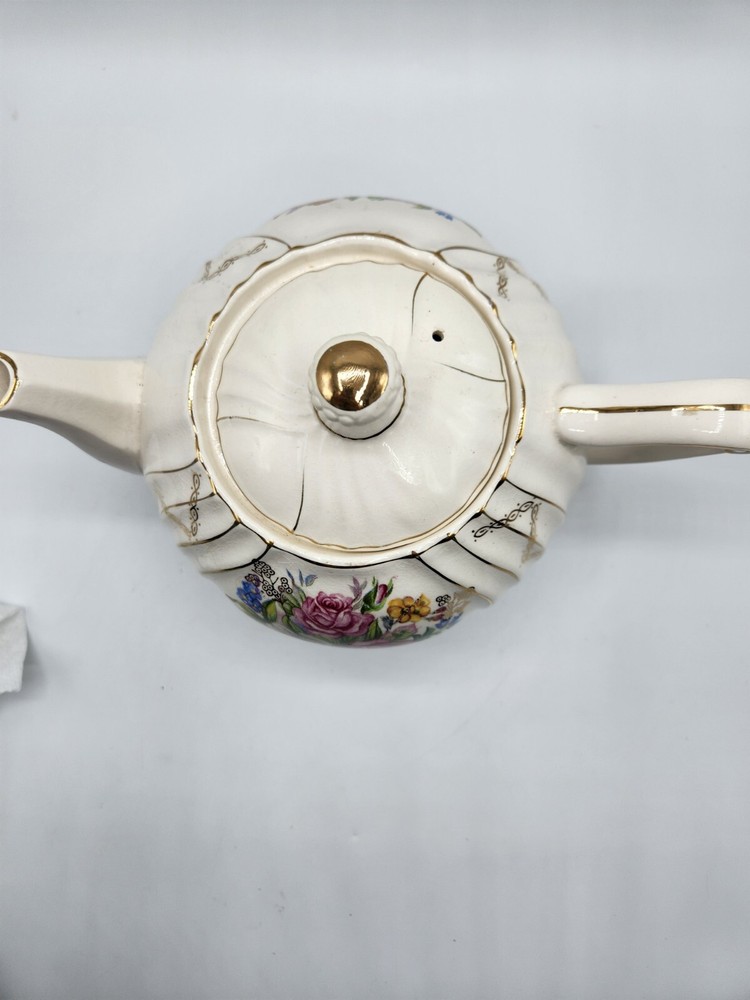 Sadler England Teapot Flower Scene