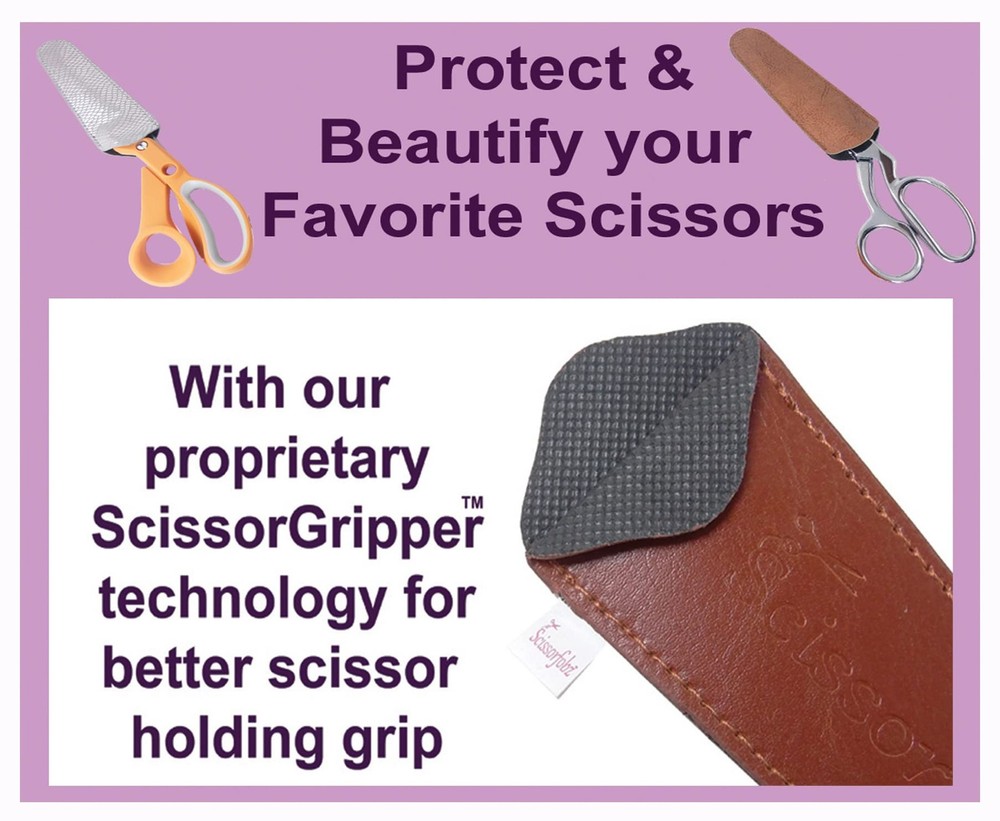 Designer Scissors Sheaths Shears Protective Covers-4 pcs Assorted Size Value ...