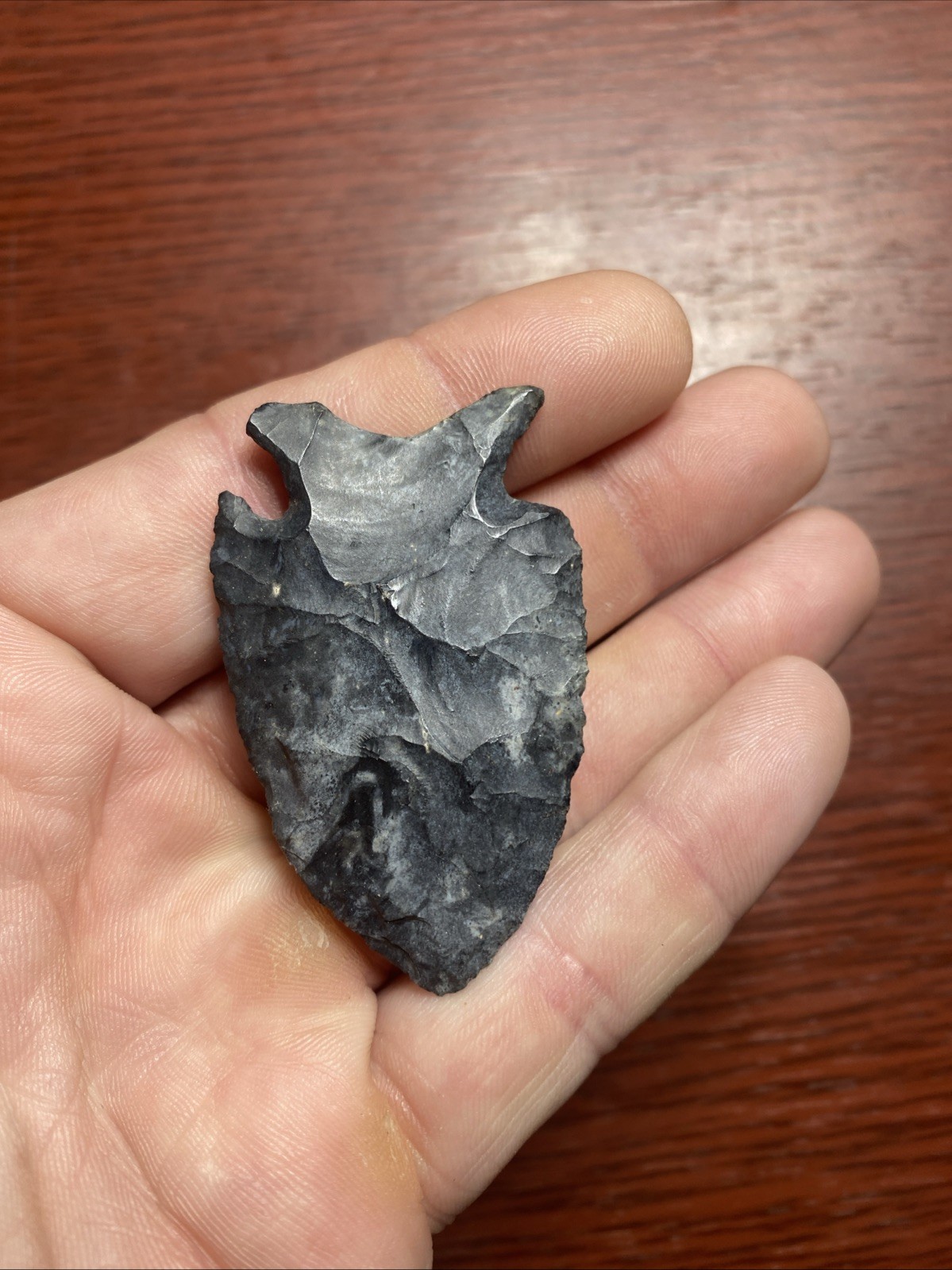 MLC s8279 2 1/4” Intrusive Mound Coshocton Chert Arrowhead Ohio Stone Artifact