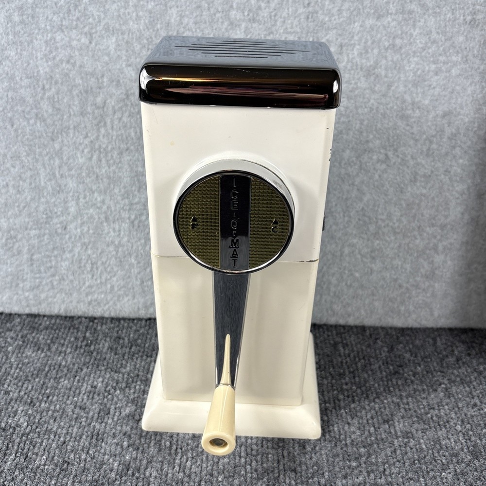 Vintage “Ice-O-Mat” Hand Crank Ice Crusher