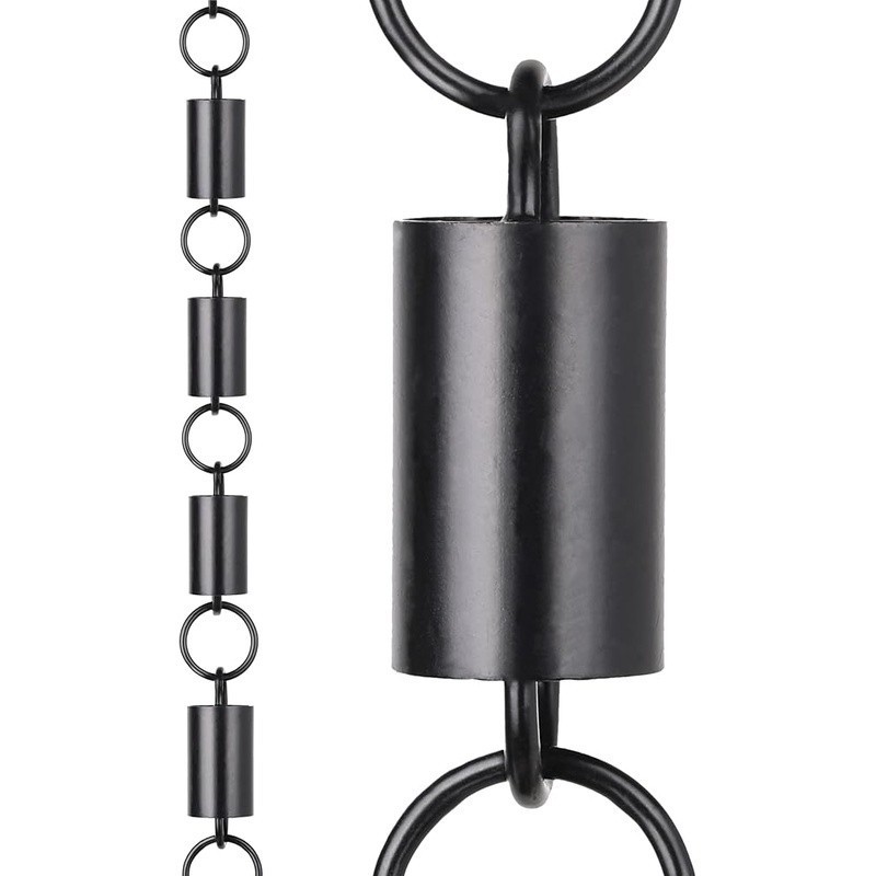 Outdoor Rain Chain Gutter Replacement Durable Aluminum Easy Install 8.5ft New