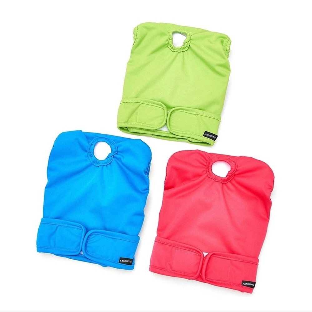 3 Pack Washable Doggie Diapers Size Small