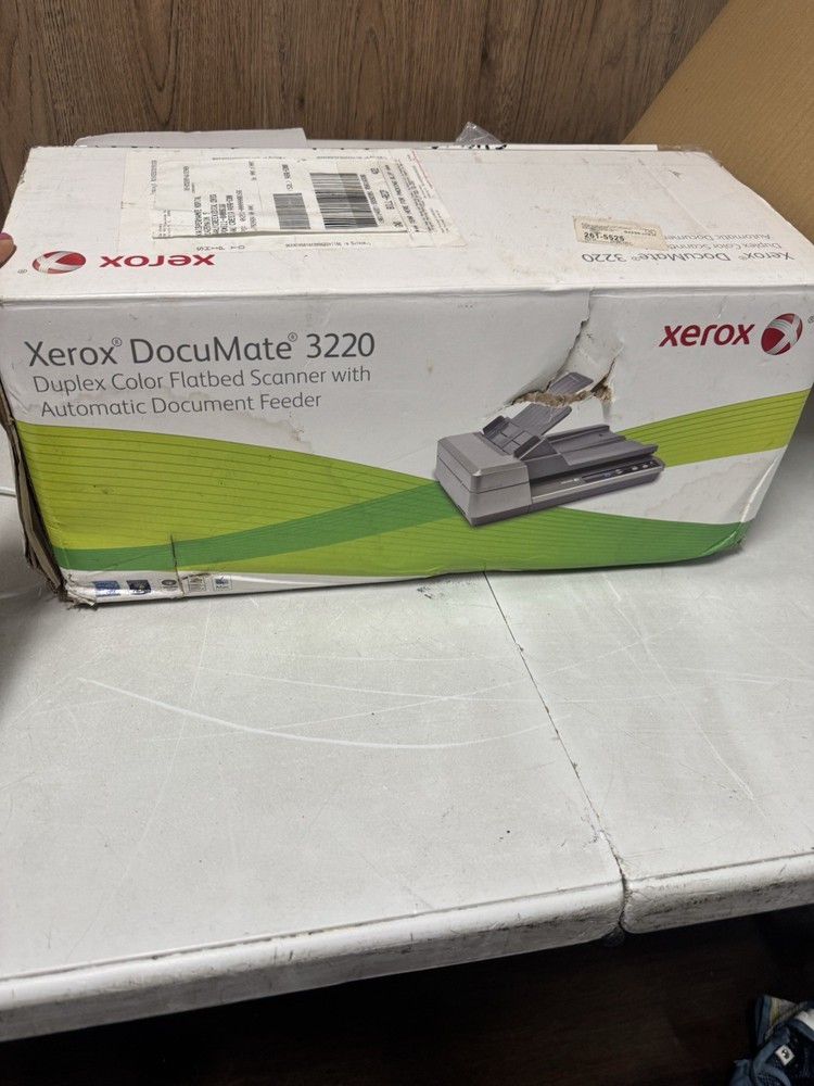 Xerox DocuMate 3220 Duplex Color Flatbed Scanner with ADF Open Box