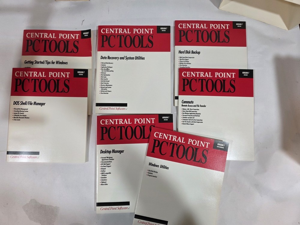 Vintage Central Point PC Tools Utility Software V7.1 Full Kit