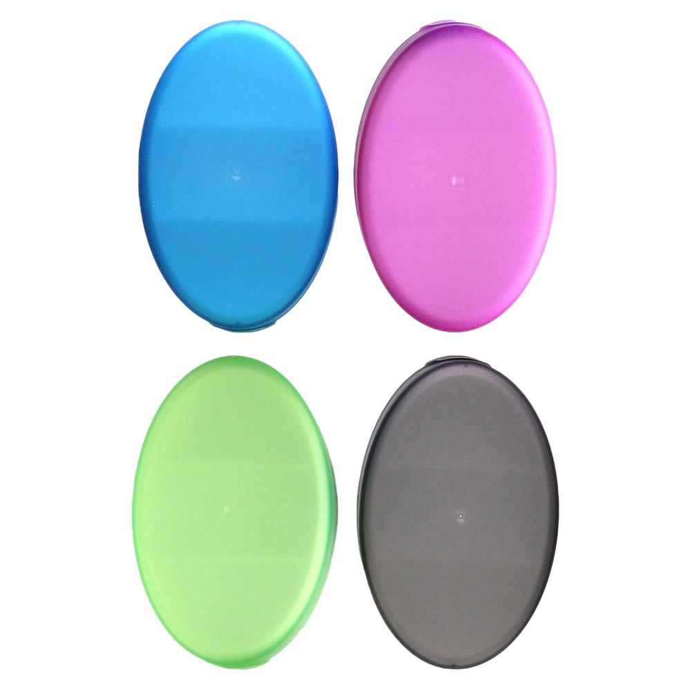 Oval Pill Containers, 4 Count