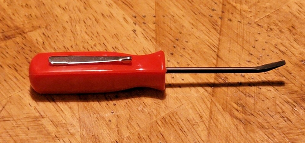New Pocket Prybar Tool w/ Clip, Red