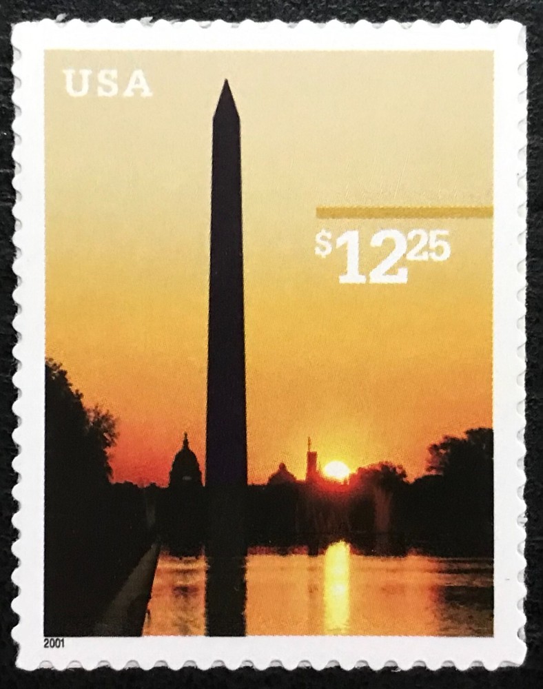 2001 Scott #3473 - $12.25 - WASHINGTON MONUMENT - Single Stamp - Mint NH