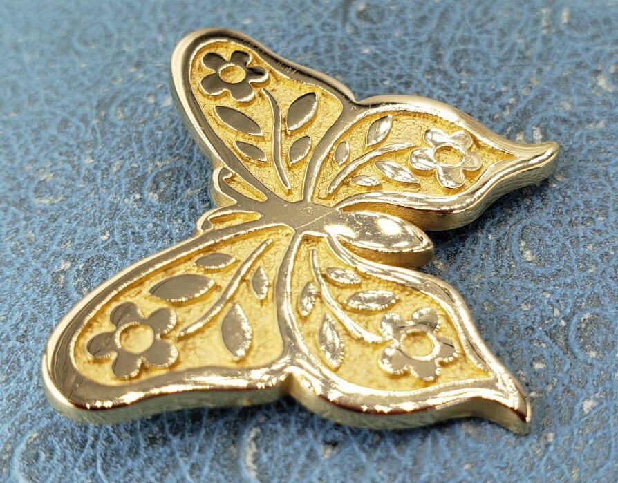 James Avery Retired 14k Butterfly Brooch Convertible To Pendant Solid Gold Heavy