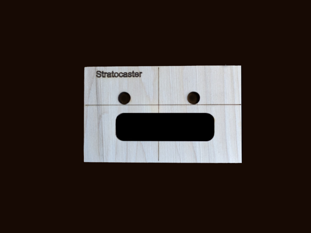 Stratocaster 2 point 2 piece Bridge Routing Template set