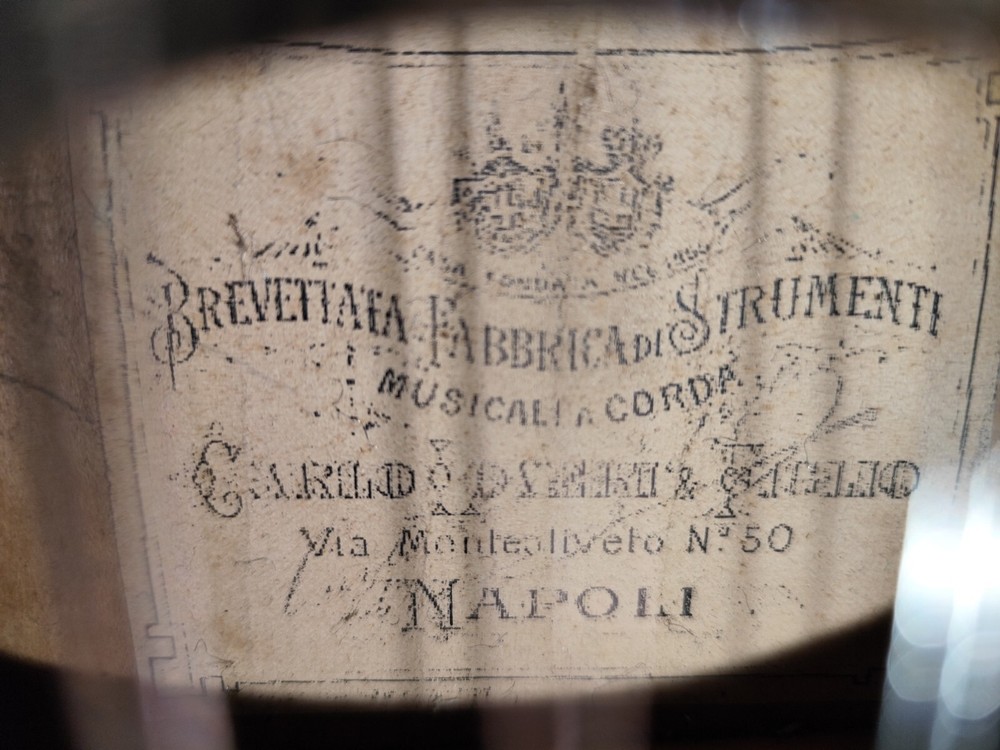 Maple Mandolin 4/4 Carlo Loveri e Son 1904 Naples 曼陀林 만돌린マンドリン Case