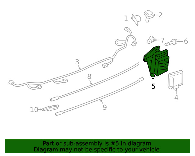 Genuine Ford Blind Spot Detection System Warning Sensor Bracket JL1Z14D189A