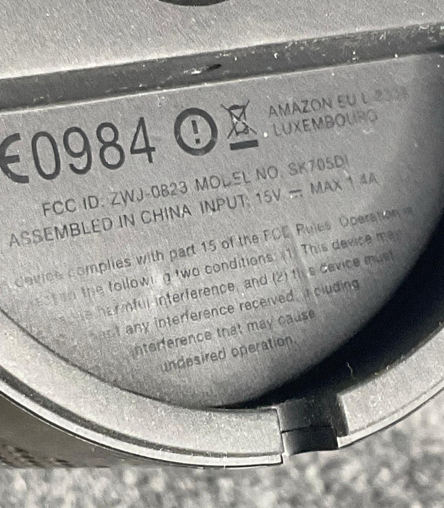 Amazon Echo SK705DI Alexa Smart Speaker 1st Generation W/ Power Cable