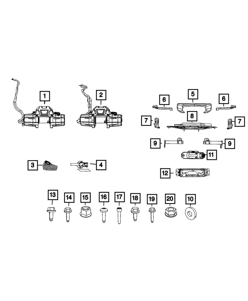 Genuine Mopar Plate 68541821AE