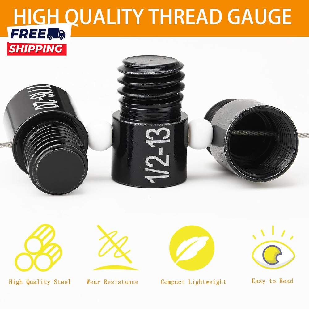 Nut and Bolt Thread Checker Thread Checker Standard and Metric Bolt Size