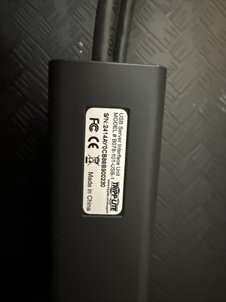 Tripp-Lite Black Blue B078-101-USB-1 USB Black Server Interface Unit