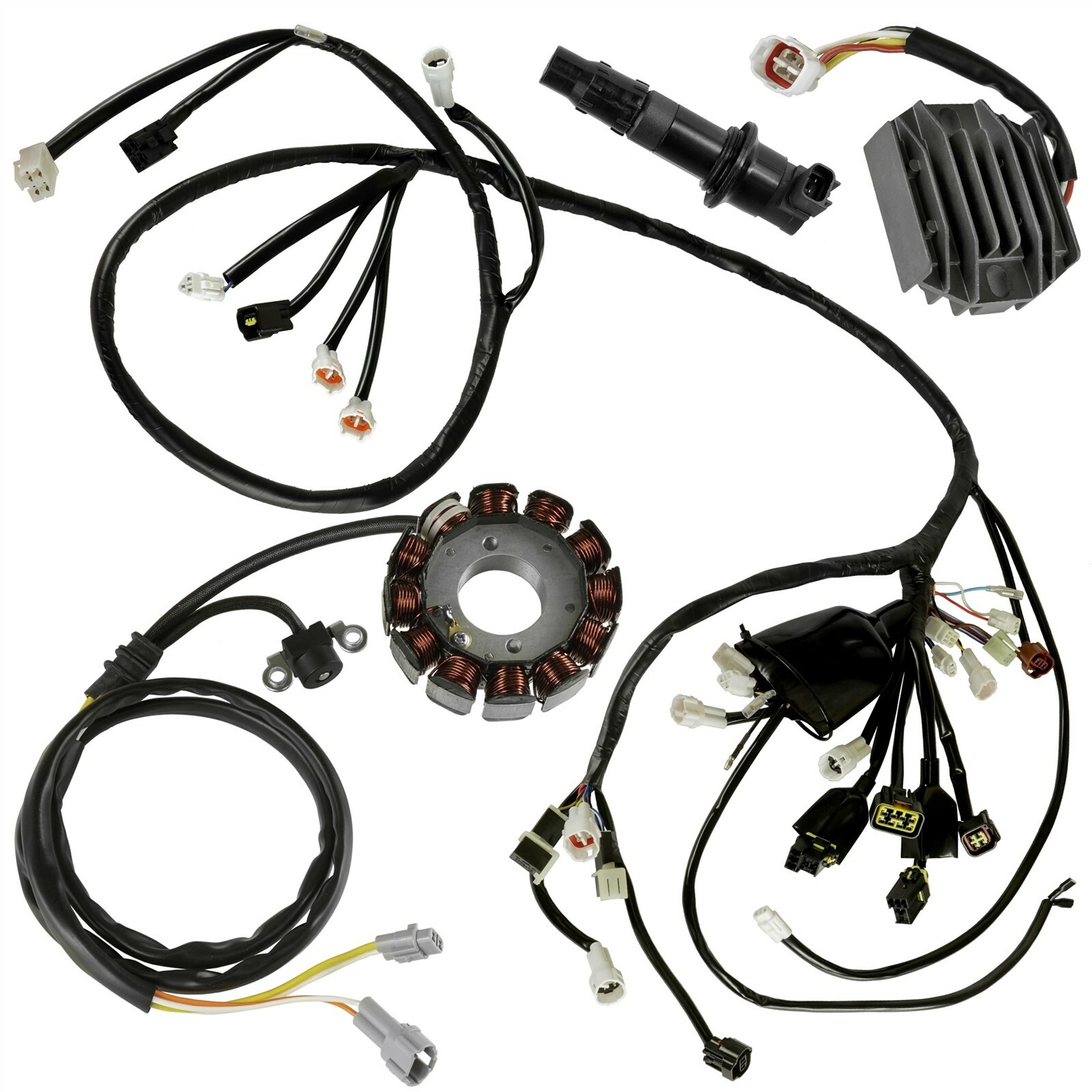 Wire Harness Stator Regulator Ignition Coil fits Yamaha YFZ450 2007 2008 2009