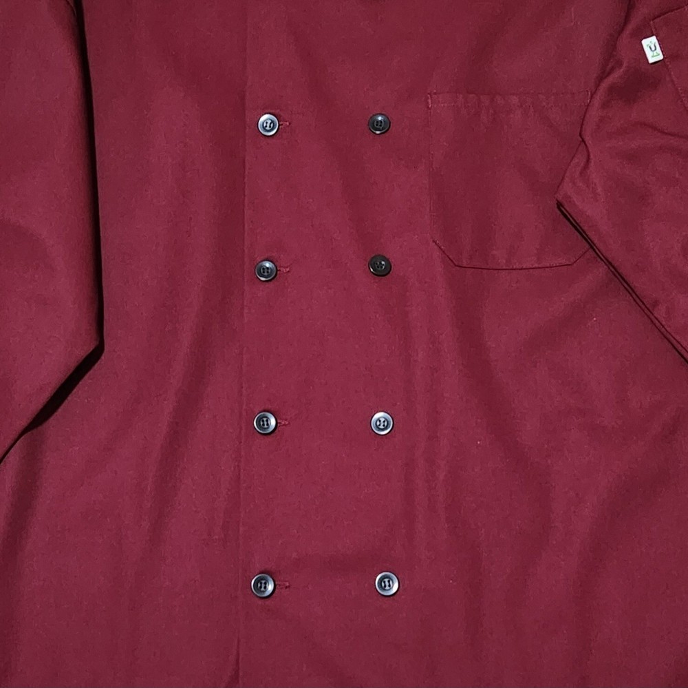 Uncommon Thread Chef Coat Unisex size Medium Burgundy Jacket