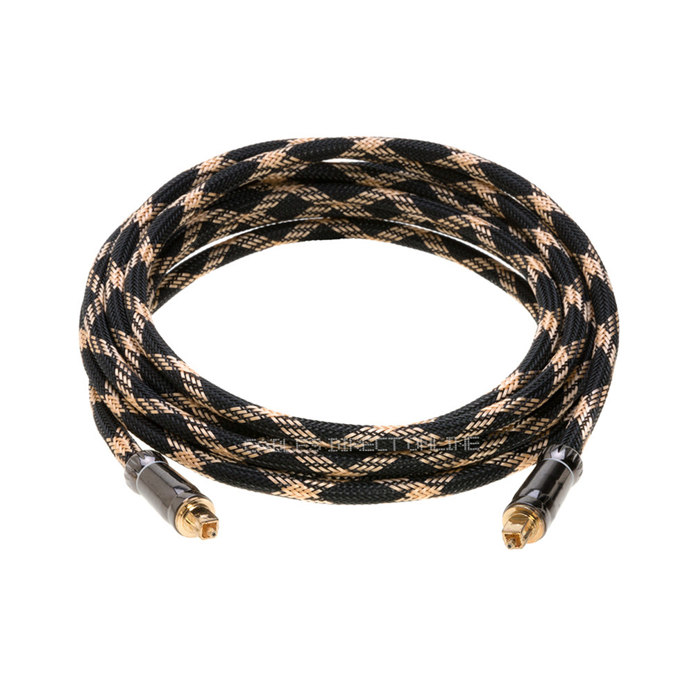 Toslink Cable Fiber Optical Digital Audio SPDIF Sound Bar Cord 1ft - 50ft Lot