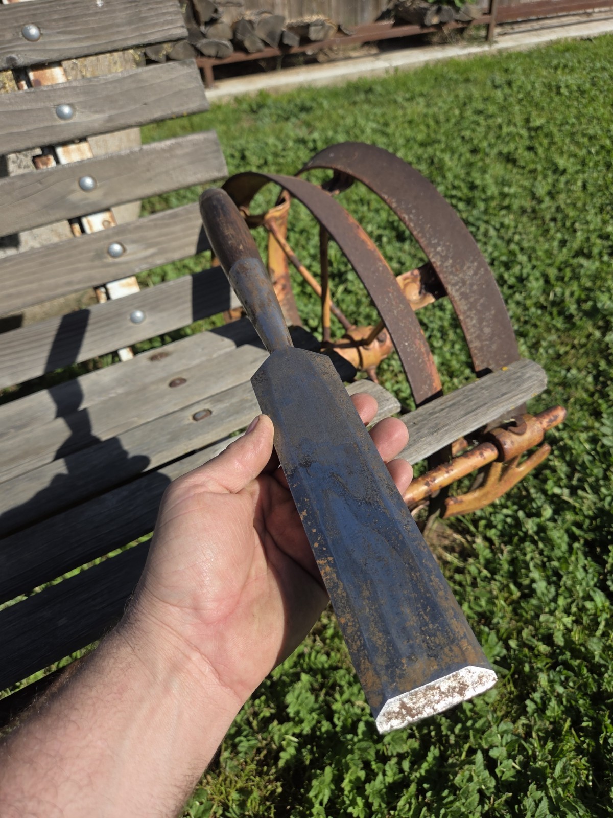 Vintage Greenlee 2" Timber Slick Socket Chisel Beam Hewing Timber Framing