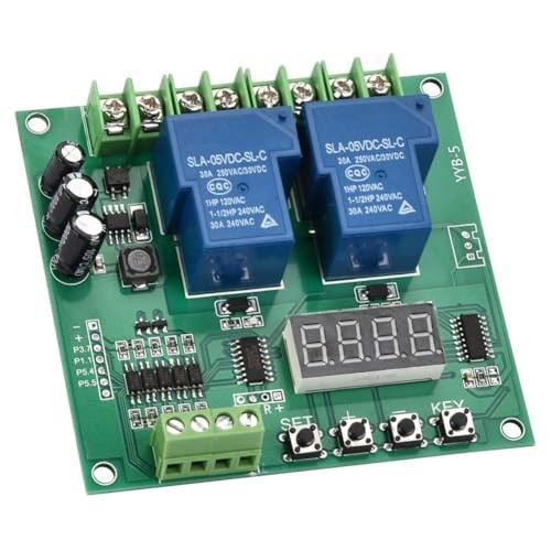 YYB-5 12v 24v Motor Forward Reverse Relay Module,Two-Way Relays Delay Timing
