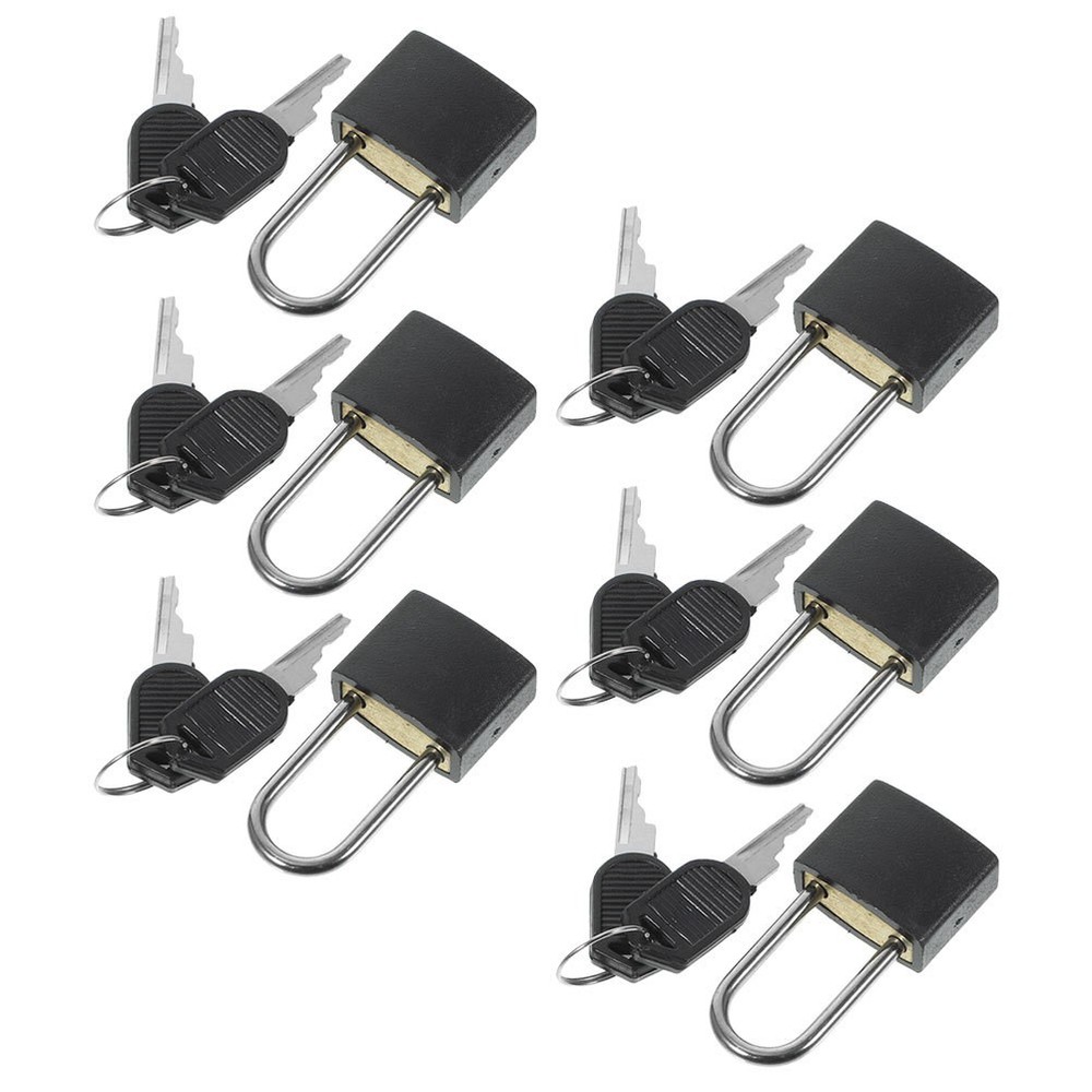 6 Sets Mini Lock With Keys Small Padlocks For Backpack Toolbox Drawer Security