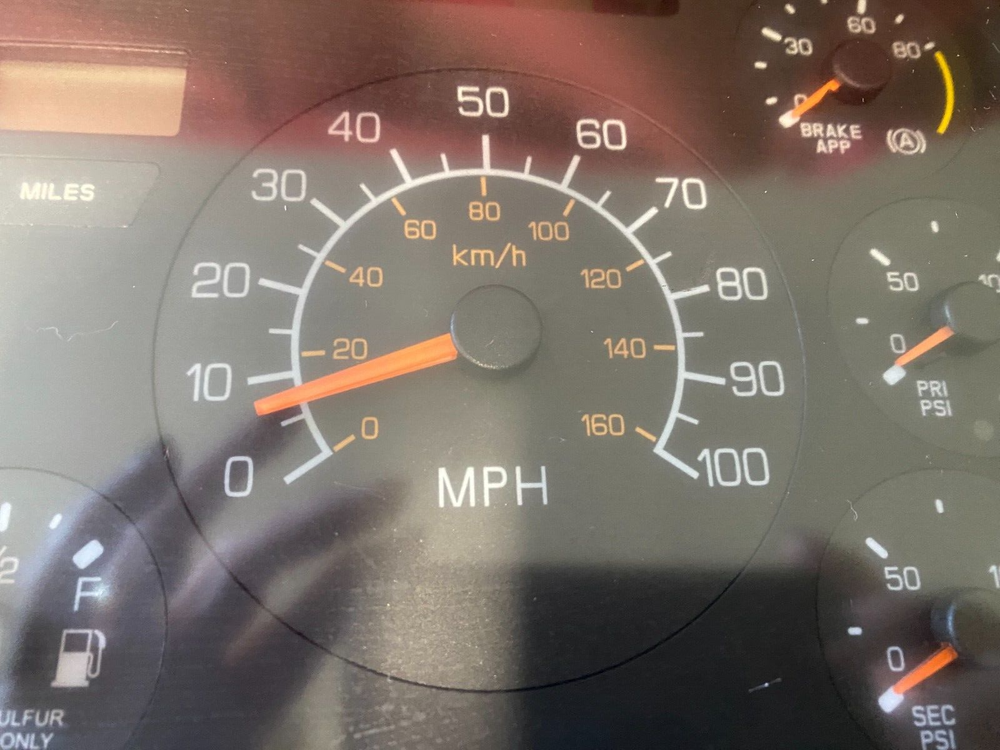 KENWORTH DASH CLUSTER , Q43-1103-4-202, T2000, INSTRUMENT PANEL MILES