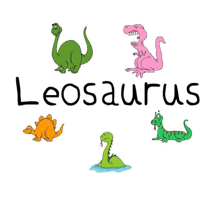 CafePress Leosaurus 10" Wall Clock (124018432)