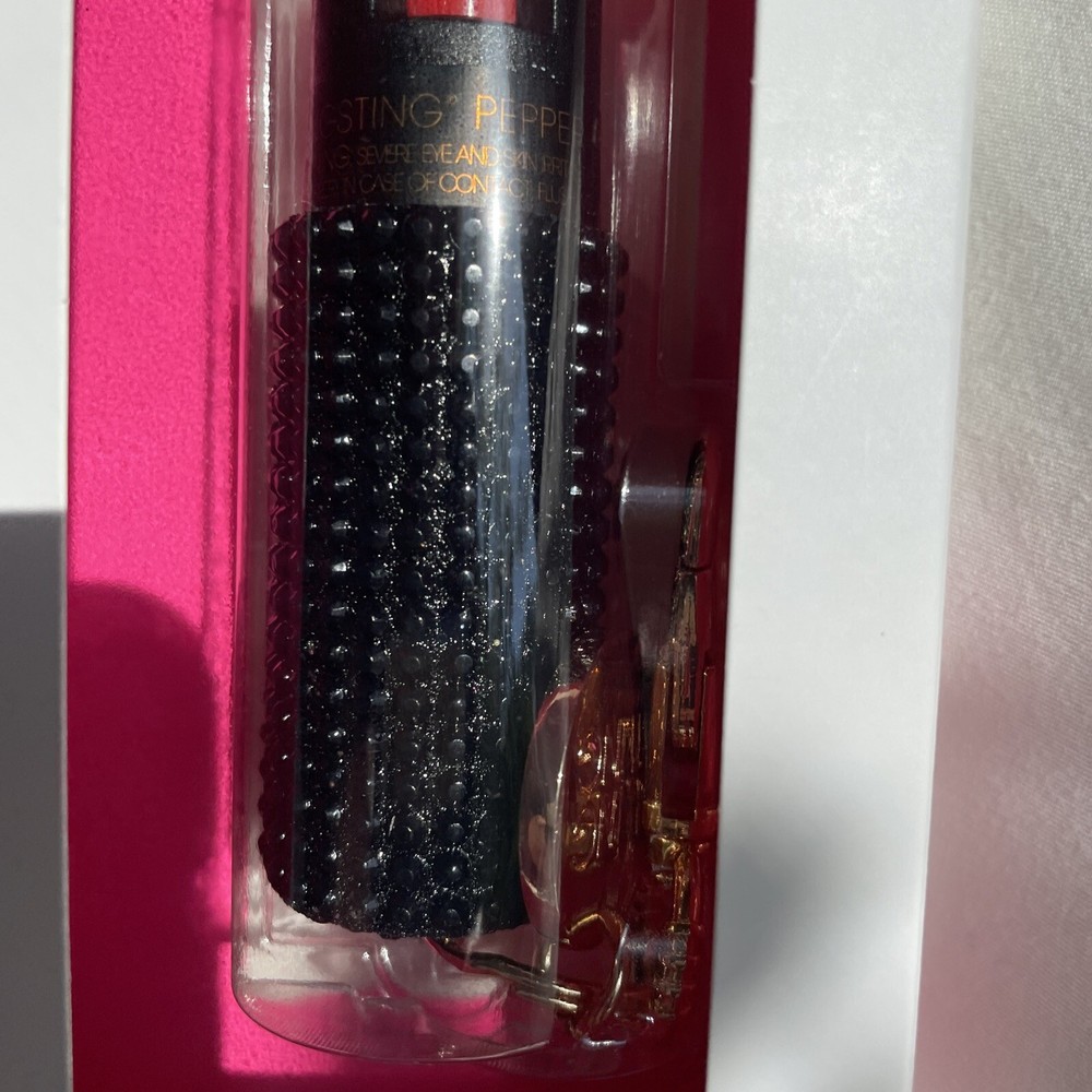 NEW Sealed Blingsting Pepper Spray. Black Sparkle.