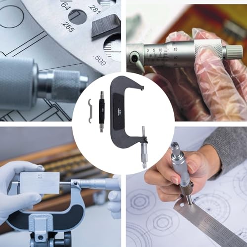 4-5" Precision Outside Micrometer 0.0001" Carbide Tipped for Precision
