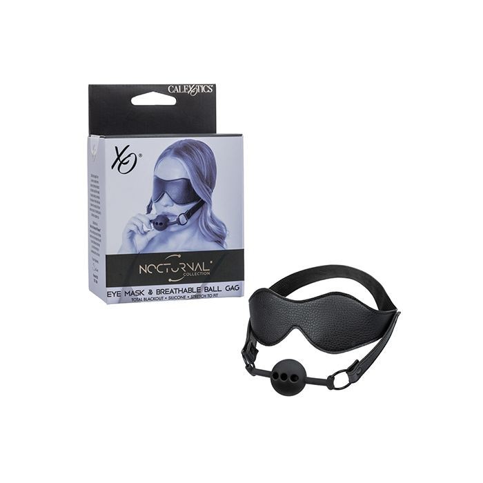 CalExotics Nocturnal Collection Eye Mask & Breathable Ball Gag