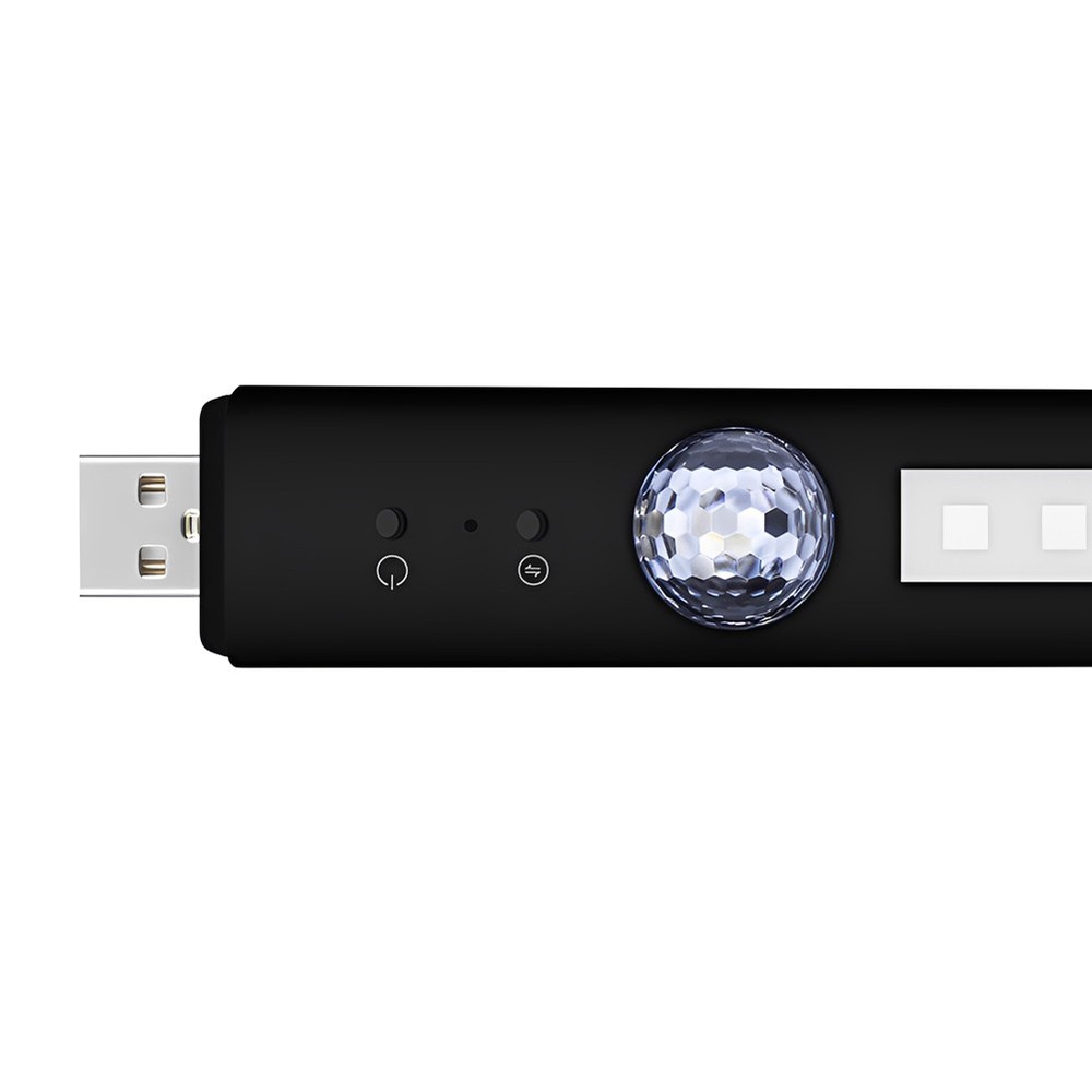 D88 Wireless Car LED Light Interior Multcolor LED Light with Remote Control USB