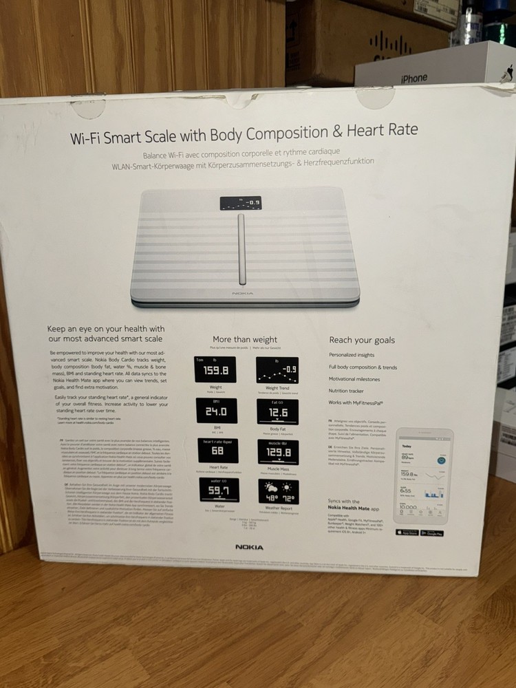 Withings Body Cardio Wi-Fi Smart Scale - White Open Box