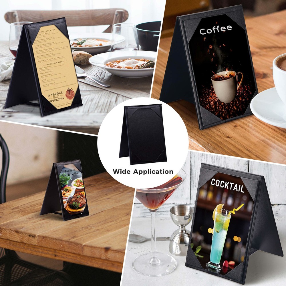 WeChef 30 Pack 4"x6" Double-Sided Menu A-Frame Holder Table Tent Restaurant Cafe