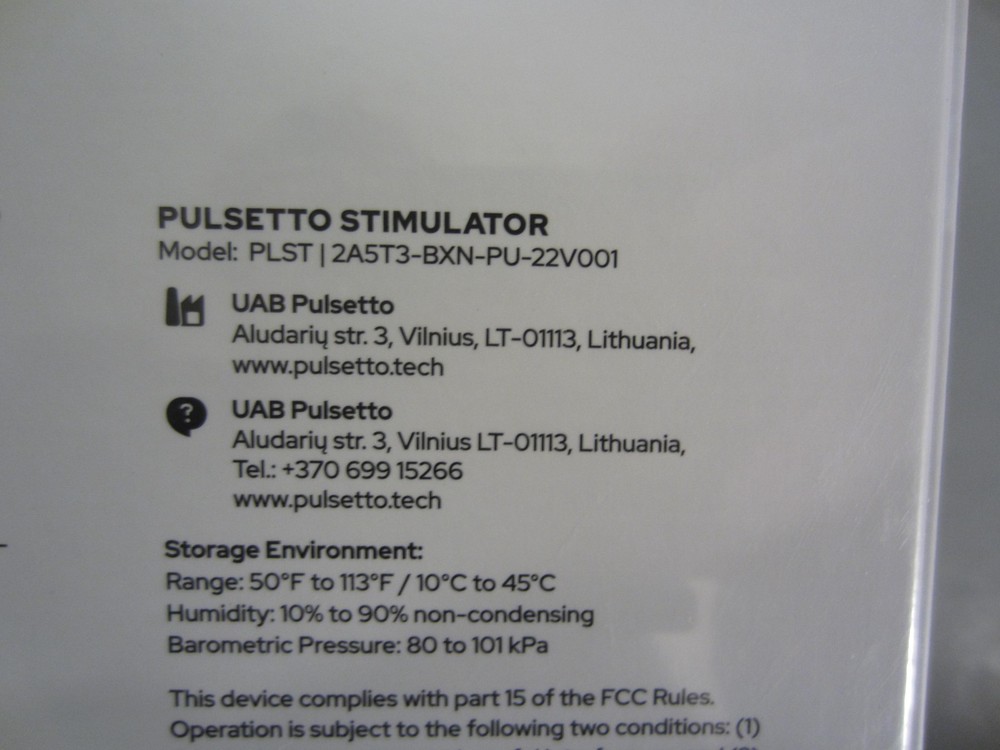 Pulsetto Vagus Nerve Stimulation Device NEW SEALED