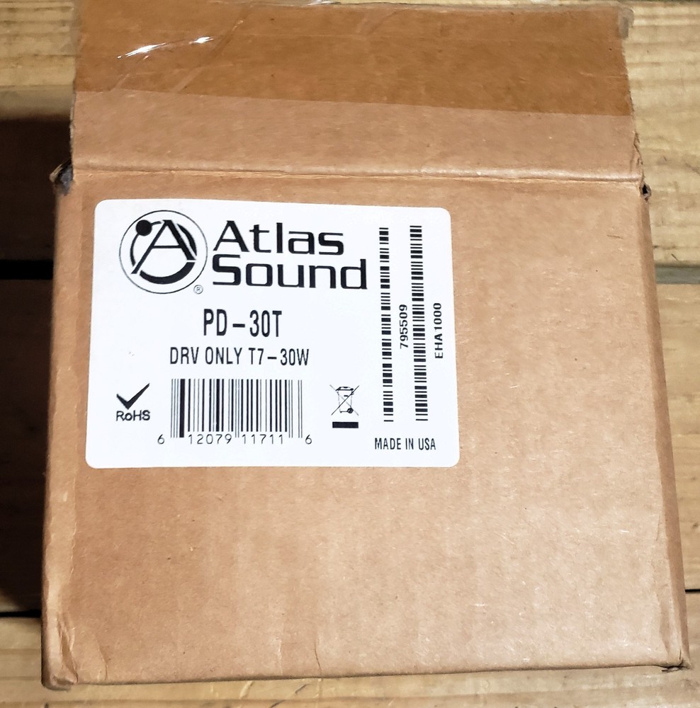 ATLAS PD-30T 30W, 70 Volt, Gray, Horn Speaker Compression Driver, 1pc