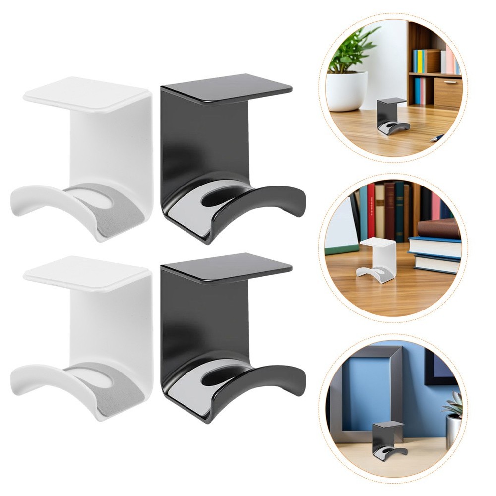 4 Pcs Under Desk Headphone Stand Backpack Holder Classroom Accessories Table