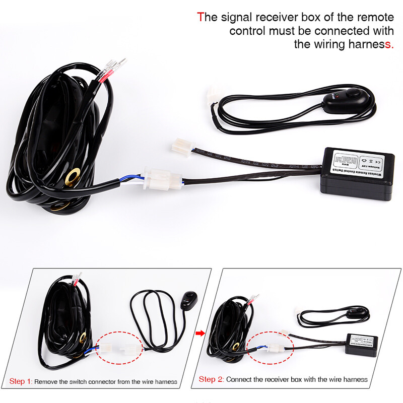 Wireless Remote Control ON/Off Switch Strobe For LED Work Light Bar Offroad 1pcs