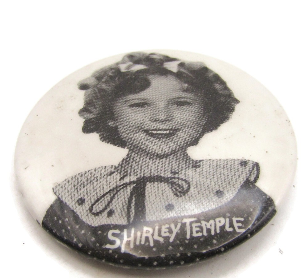 Shirley Temple Pin Button Vintage