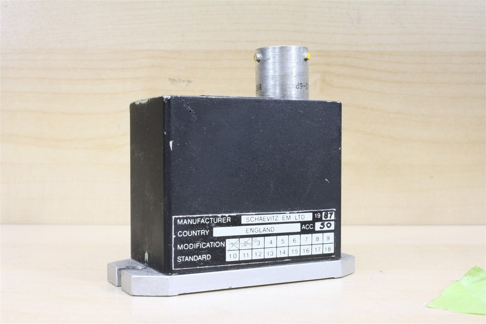 Schaevitz Aircraft Accelerometer A263-0107 (Made in England)